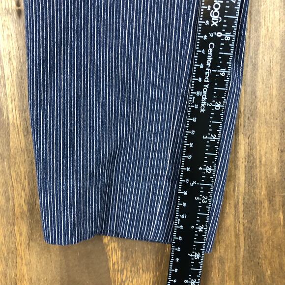 Banana Republic Womens Pants Blue Striped Jackson Fit Stretch 8 - Picture 9 of 12